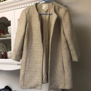 Sparkly three quarter-length fall coat